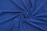 Stretch Glimmer Knit Polyester Spandex Fabric - Metallic Glitter Knit, 56" Width (1 Yard)