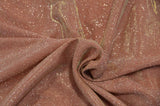Stretch Glimmer Knit Polyester Spandex Fabric - Metallic Glitter Knit, 56" Width (1 Yard)