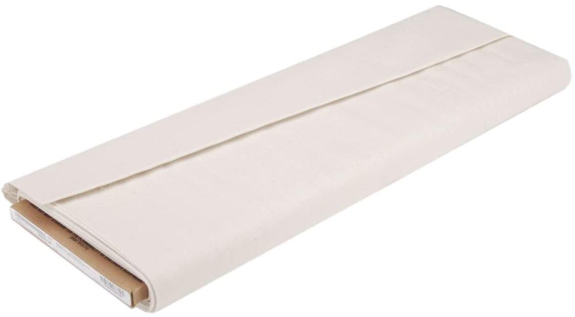 100 Percent Cotton Muslin Fabric - Unbleached Natural Color, 63" Width (1 Yard)