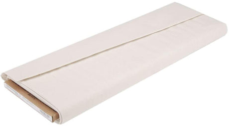 Extra Wide 100% Cotton Muslin Fabric - Unbleached Natural Color, 124" Wide (Yards)