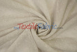 Swiss Sheer Sheer Polyester Fabric - Linen-Look Sheer Drapery, 130" Wide, White (1 Yard)