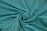 Stretch Glimmer Knit Polyester Spandex Fabric - Metallic Glitter Knit, 56" Width (1 Yard)