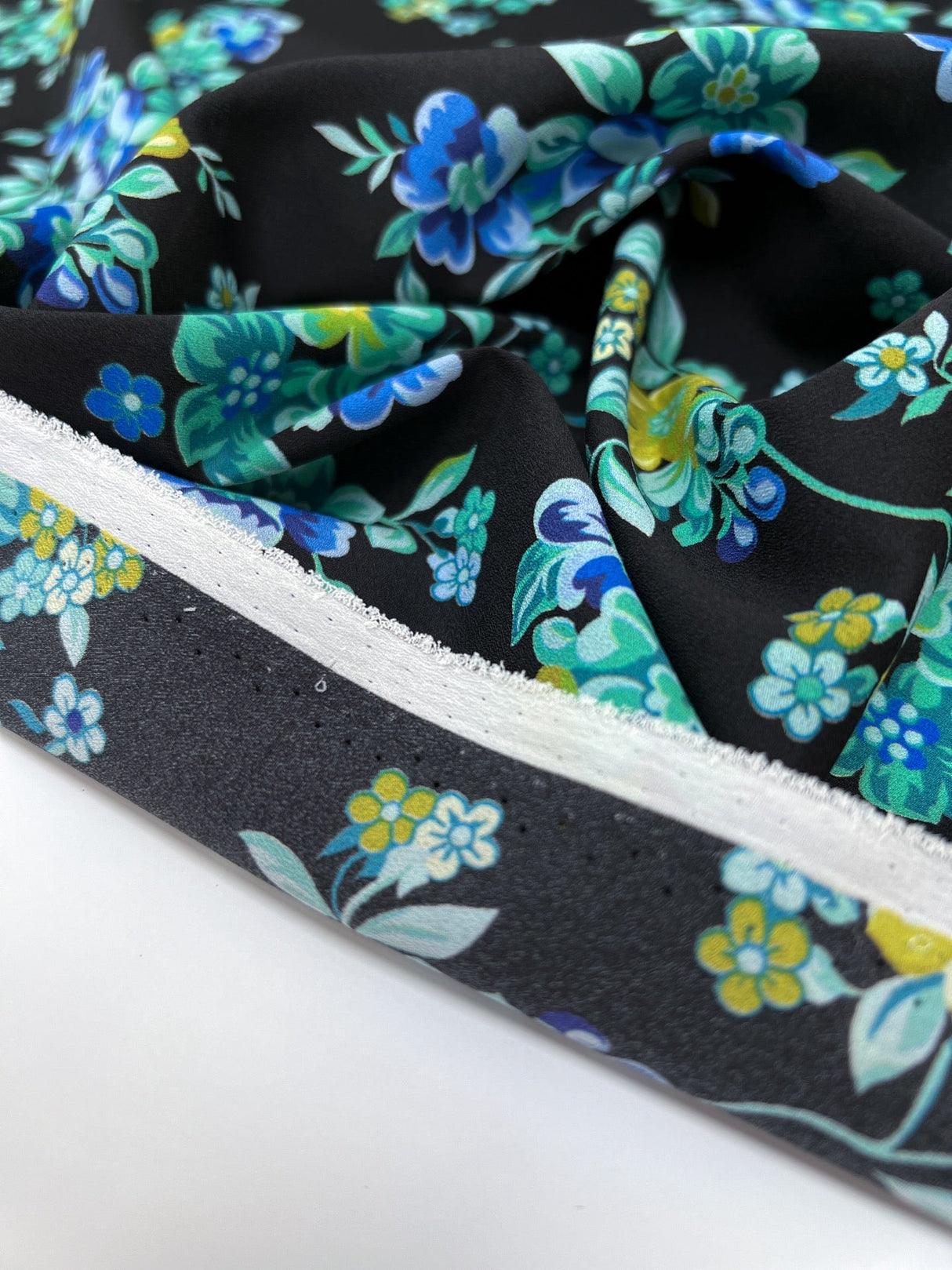 Polyester Elastane Floral Print Green