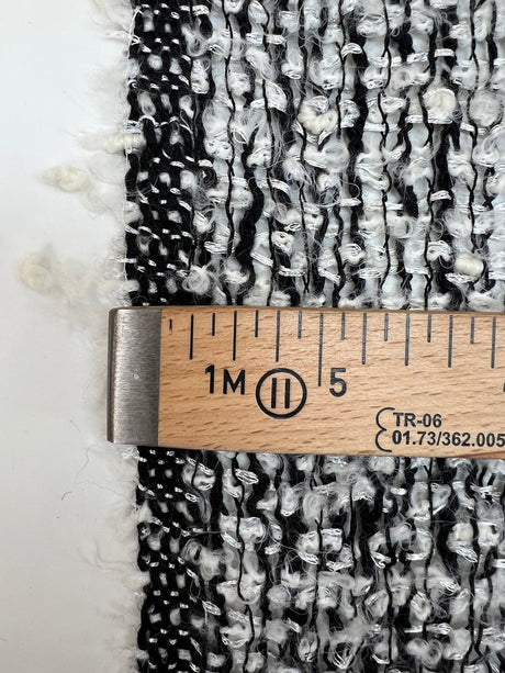 Bouclé Tweed Blend Black White