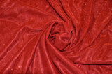Stretch Glimmer Knit Polyester Spandex Fabric - Metallic Glitter Knit, 56" Width (1 Yard)