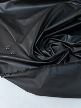 Italian Black Waterproof Polyester Jacket Fabric