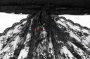 Chantilly Lace Polyester Fabric - Floral Embroidery, Sheer Mesh, 52" Width (1 Yard)