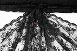 Chantilly Lace Polyester Fabric - Floral Embroidery, Sheer Mesh, 52" Width (1 Yard)