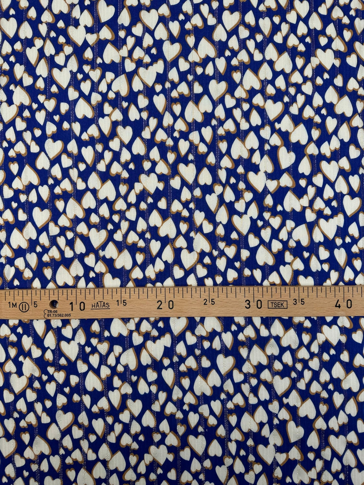 Viscose Lurex Chiffon Blue Graphic Print