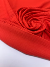 Polyamide Elastane Knit Checked Orange