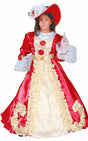 Girls aristocratic noble lady costume with hat and hoop dress