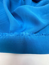 Blue Stretch Viscose Double Weave Suit Fabric
