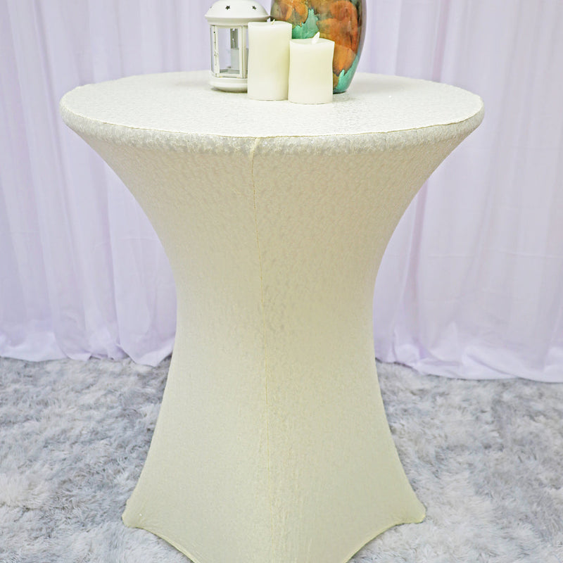 Cocktail Sequin Spandex Table Cover Fitted Event Tablecloth