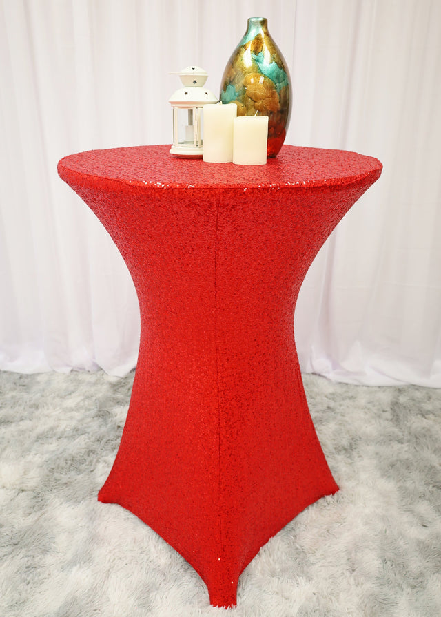 Sequin Spandex Cocktail Table Cover