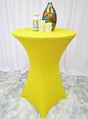 Cocktail Sequin Spandex Table Cover 36x42 Canary Yellow