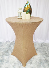 Cocktail Sequin Spandex Table Cover Fitted Event Tablecloth