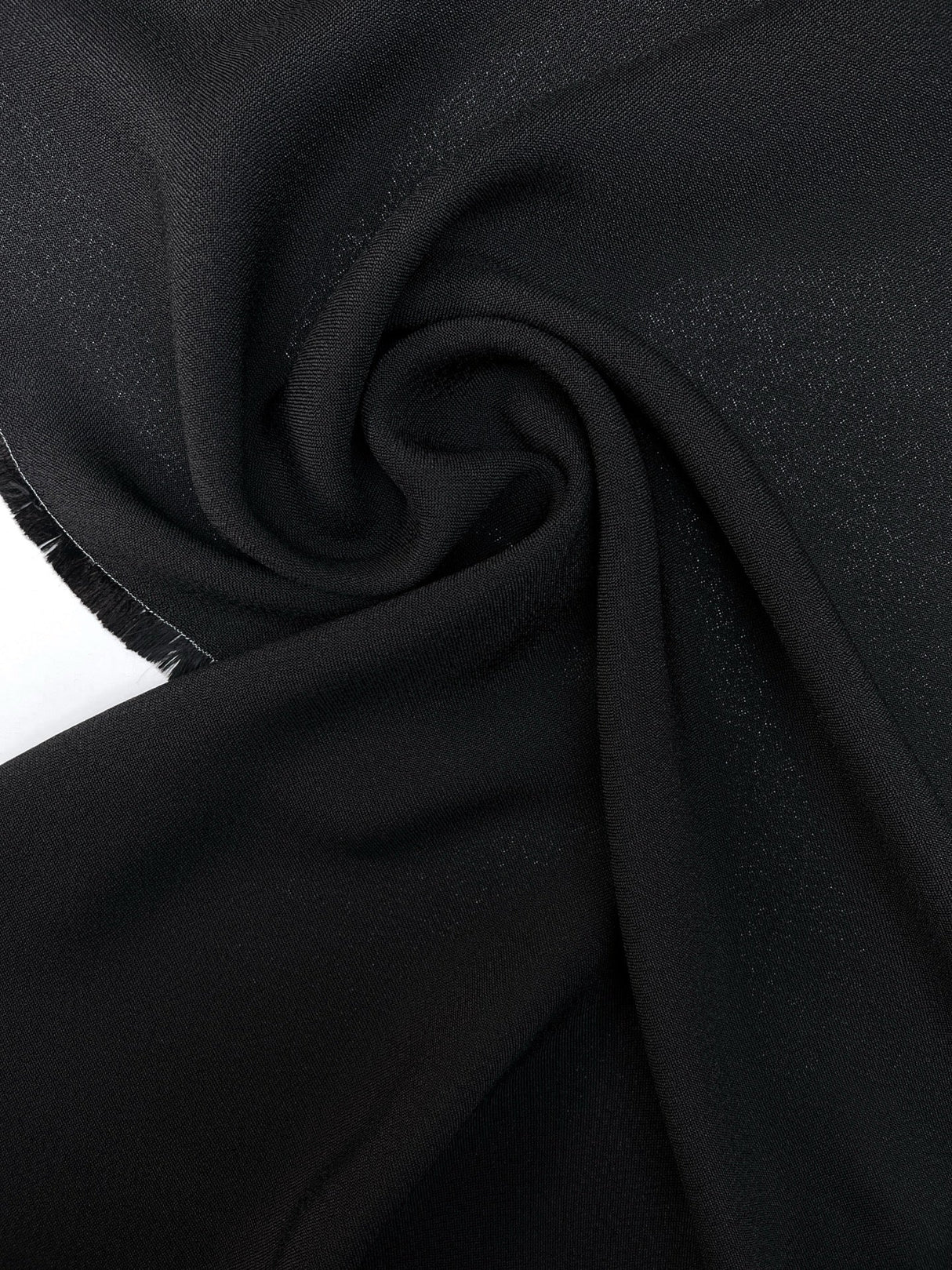 Black Viscose Crepe Fabric