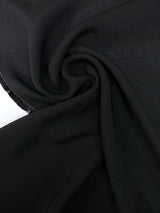 Black Viscose Crepe Fabric