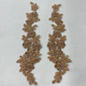 Beaded Corded Floral Lace Applique