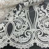 Embroidered Bridal Lace Fabric