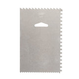 Ateco 1446 - 3 Sided Decorating Comb and 1447- 4 Sided Decorating Comb & Icing Smoother, 2 Pc Set,Silver
