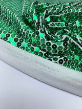 Polyester Chiffon Sequin Green
