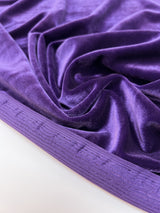 Purple Velour Knitted Fabric