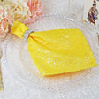 Sequin Taffeta Dinner Napkin Sample 20x20 Canary Yellow