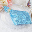 Sequin Taffeta Dinner Napkins 20x20 Baby Blue