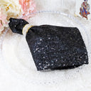 10 Piece Pack Elegant Sequin Taffeta Napkins for Table Decor