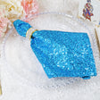 Sequin Taffeta Cloth Dinner Napkins 20x20 Turquoise