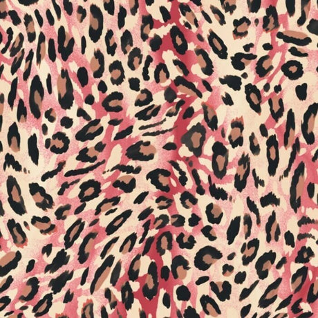 Printed Spandex Leopard Fabric