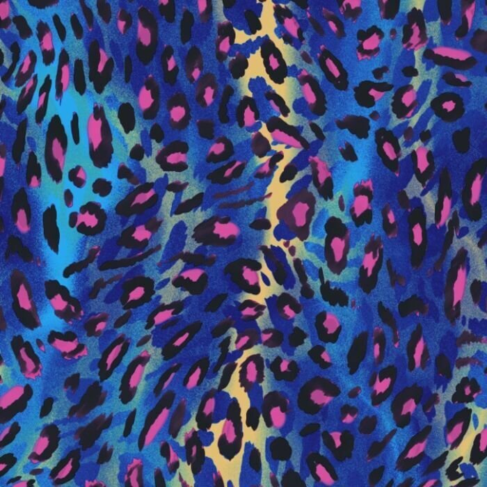 Printed Spandex Leopard Fabric