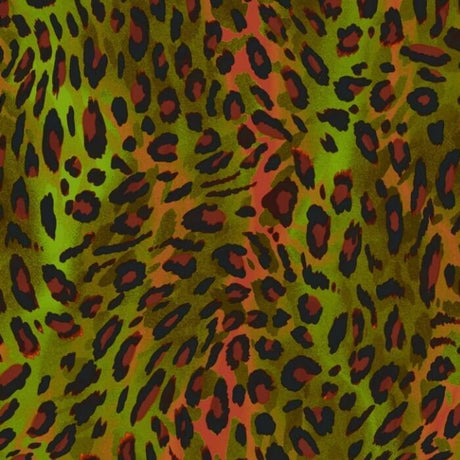 Printed Spandex Leopard Fabric