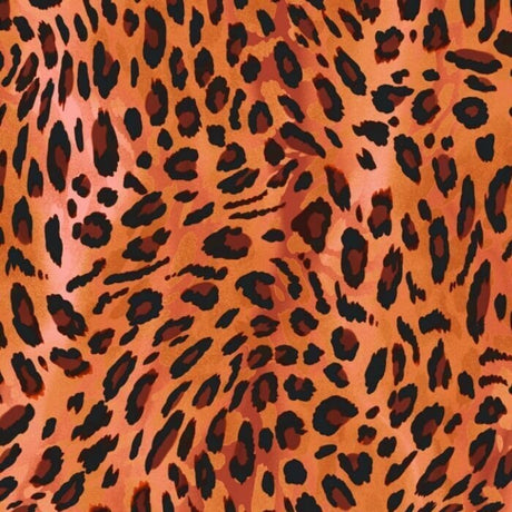 Printed Spandex Leopard Fabric