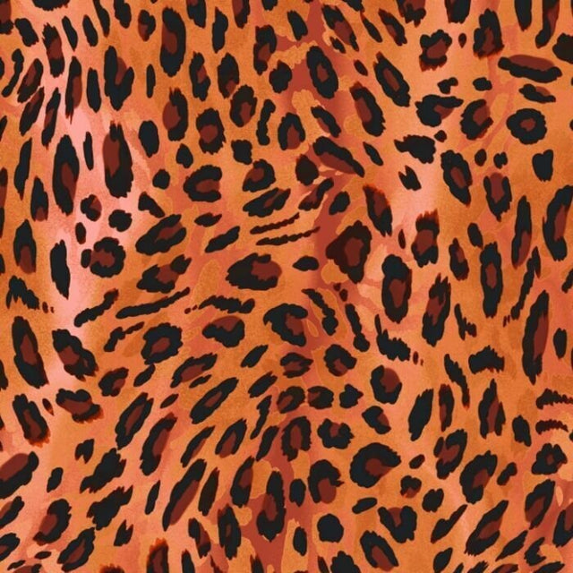 Printed Spandex Leopard Fabric