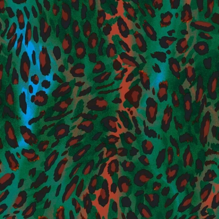 Printed Spandex Leopard Fabric