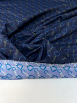 Printed Polyamide Elastane Knit Green-Blue