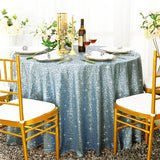 Seamless Round Sequin Taffeta Tablecloth