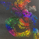 Nylon Spandex Asian Dragon Hologram Fabric 60"