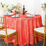Round Sequin Taffeta Tablecloth