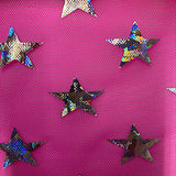 Power Mesh Star Hologram Foil Fabric 60" Width
