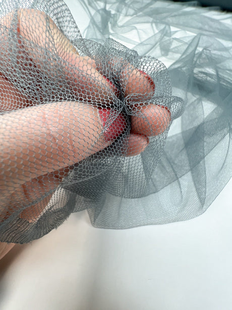Polyester Mesh Gray Green
