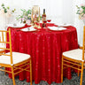 Round Sequin Taffeta Tablecloth
