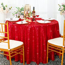 Round Sequin Taffeta Tablecloth