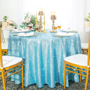 Seamless Round Sequin Taffeta Tablecloth