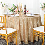 Seamless Round Sequin Taffeta Tablecloth
