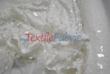 Fish Scale Paillette Sequins Polyester Fabric - 9Mm Sequins, 54" Width, Multiple Colors (1 Yard)