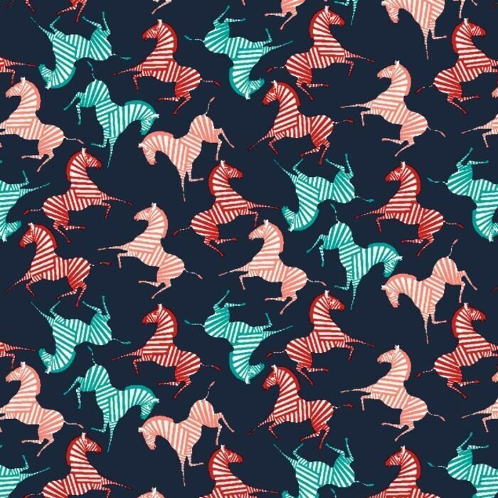 Printed Spandex Zebra Multicolor Activewear Fabric