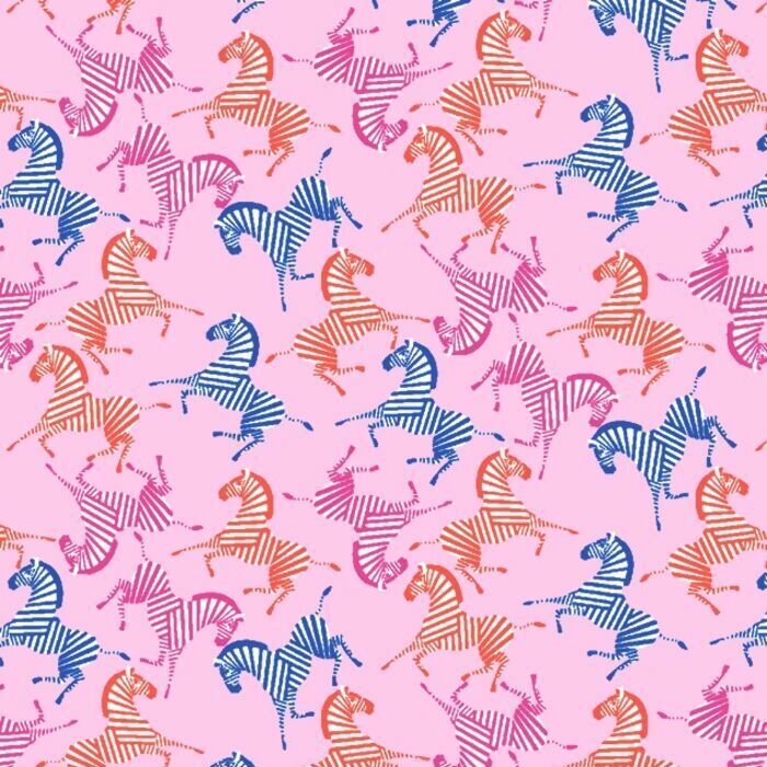 Printed Spandex Zebra Multicolor Activewear Fabric